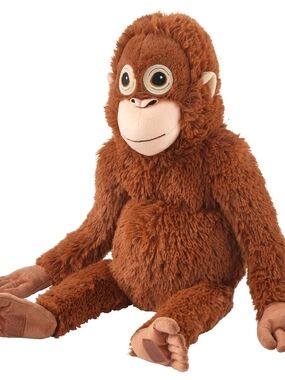 IKEA DJUNGELSKOG Soft toy, orangutan, Sold Out Toy Loved By Punch At Japan Zoo.